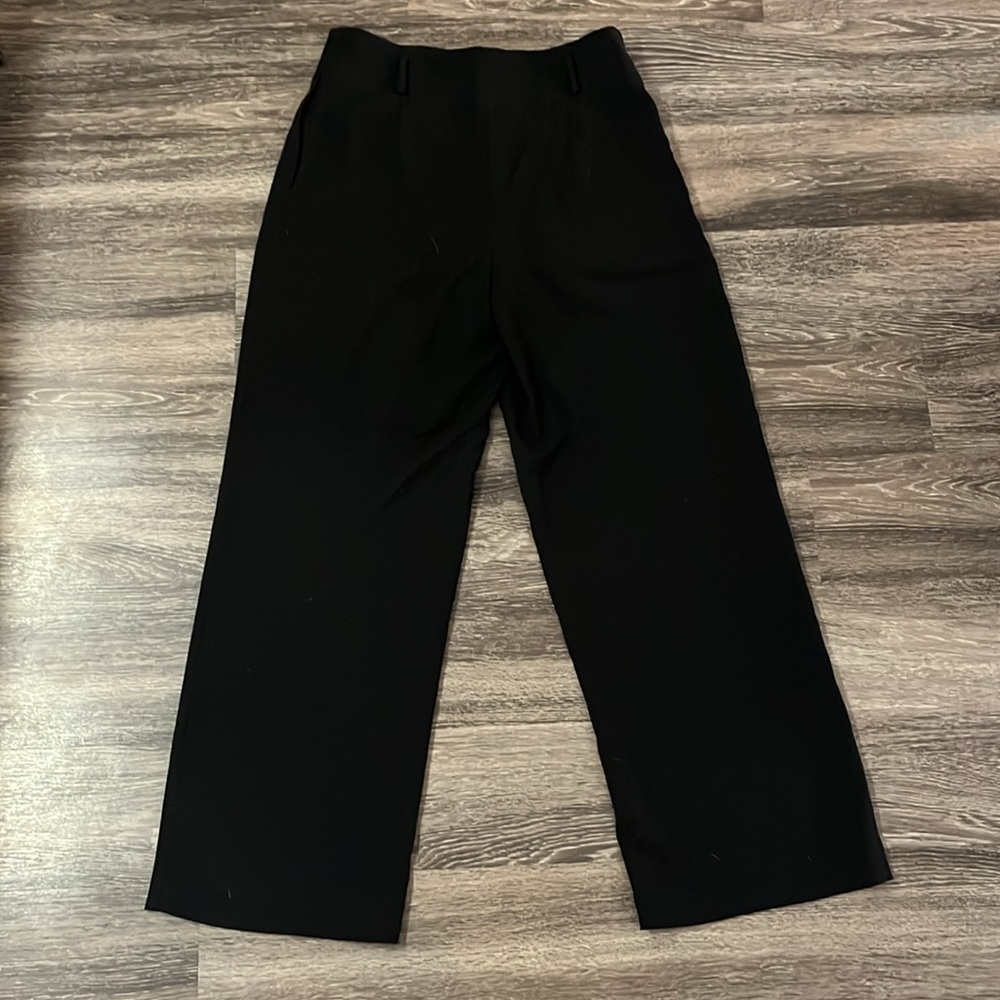 H&M Wide Leg Black Pants Size 10 - Picture 3 of 3